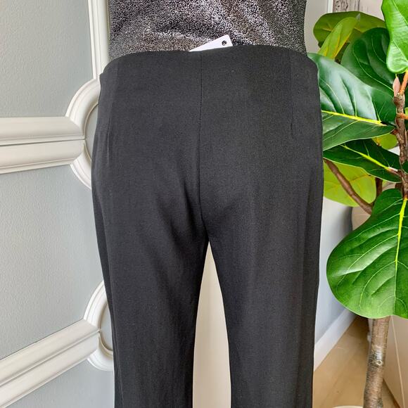 Valentino Wide Leg Wool Tuxedo Pants With Ribbon Ties Size 8 - Picture 7 of 12